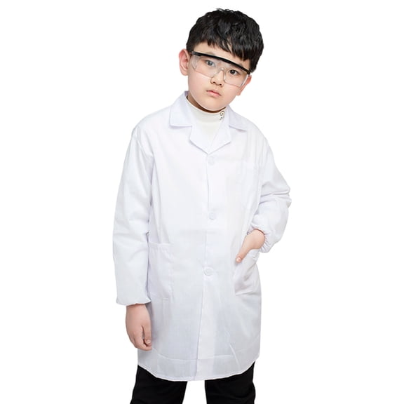Kids Cotton Lab Coat Doctor Costume For Role Play Science Experiment Pretend Play Multiple Colors Available Sizes
