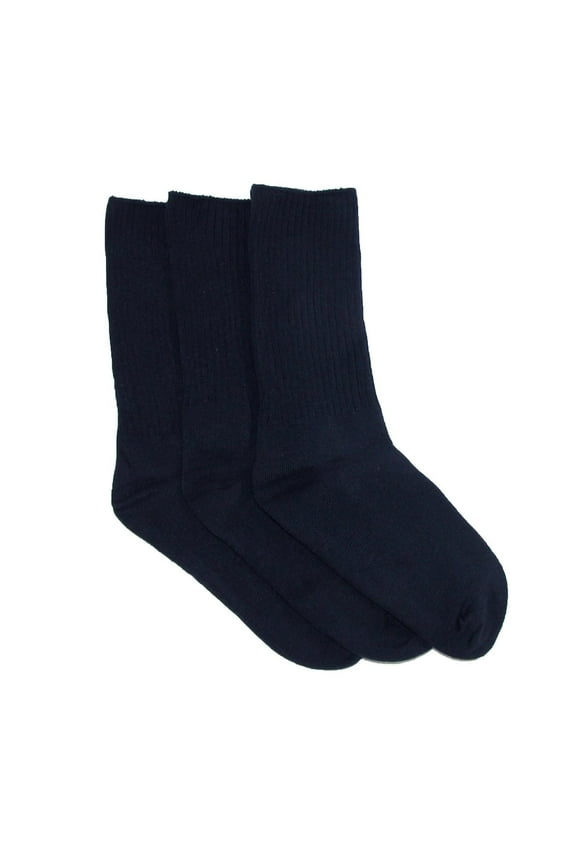 Kids' Cotton Seamless Toe Casual Crew Sock (Pack of 3)