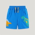 thumbnail image 1 of Kids Cotton Sweat Sport Shorts with Drawstring Soft Jersey Athletic Shorts for Boys and Girls Blue 6 Years, 1 of 6