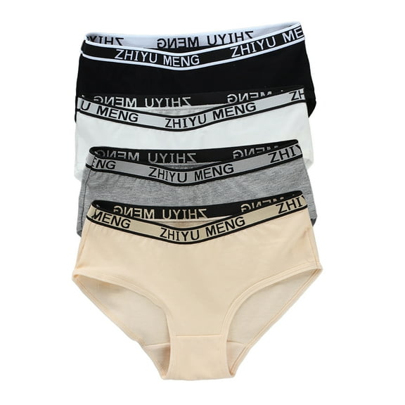 Kids' Cotton Underwear 4 Pc Hipster Stretch Girls' Underwear Panties for Girls Girls Briefs Size 8-12