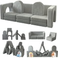 thumbnail image 1 of Akaber Kids Couch 13PCS, Modular Kids Play Couch for Playroom Bedroom, 13 in 1 Multifunctional Kid Sofa for Playing, Creativing, Sleeping, Indoor Toddler Couches for Boys and Girls, 1 of 7