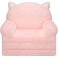 thumbnail image 1 of Kids Couch, Comfy Toddler Chair, 2 in 1 Fold Out Kids Sofa to Lounger, Baby Sleeper Chair, Toddler Furniture, Birthday Gifts for Girls, 18+ Months, Pink, 1 of 10
