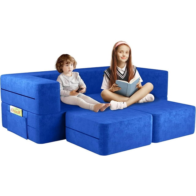 Kids Couch, Linor Toddler Couch Sofa for Kids, Modular Kids Sofa Couch Kids Play Couch with