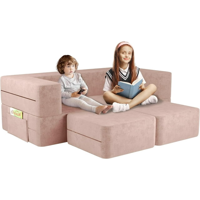 Kids Couch, Linor Toddler Couch Sofa for Kids, Modular Kids Sofa Couch