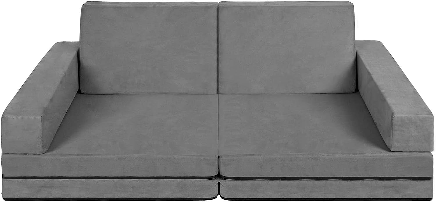 Kids Couch Sofa 6Piece Fold Out Couch Play Set For Imaginative Kids