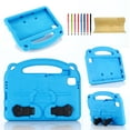 thumbnail image 1 of Kids Cover Case for iPad Air 11 2024 / Pro 11 2024, Viewing/Typing Stand Child Friendly Corner Protection Kickstand EVA Cover for iPad Air 11 2024 / Pro 11 2024, Blue, 1 of 9