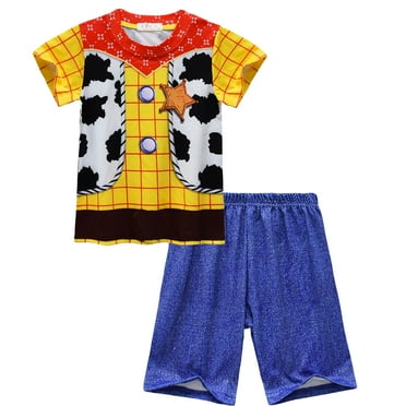 Kids Cow Boy Costume Set Halloween Birthday Cosplay Outfit for 4-9 Year