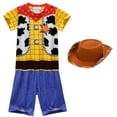 thumbnail image 1 of Kids Cow Boy Costume Set Halloween Birthday Cosplay Outfit for 4-9 Year, 1 of 7