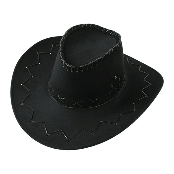 Kids Cowboy Hat Black Toddler Summer Bucket Hat with Neck Protection UPF 50+ UV Protection Adjustable for Outdoor Fun #One Size