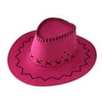 thumbnail image 1 of Kids Cowboy Hat Hot Pink Toddler Summer Bucket Hat with Neck Protection UPF 50+ UV Protection Adjustable for Outdoor Fun #One Size, 1 of 4