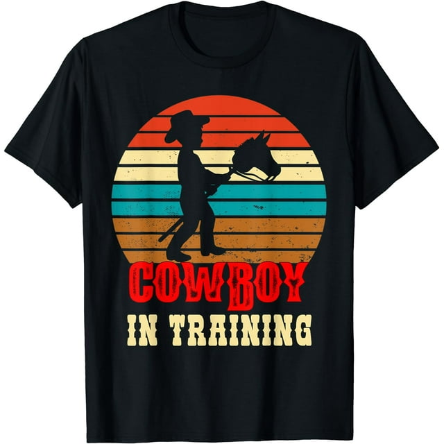 Kids Cowboy in Training Cute Future Rodeo Boy Wooden Horse T-Shirt ...
