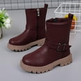 thumbnail image 1 of Kids Cowgirl Boots Children'S Boots Girls' Winter Boots Boots Girls' Casual Medium And Large Children'S Boots Snow Boots Fashion Outdoors Hiking Riding Casual Shoes, 1 of 7