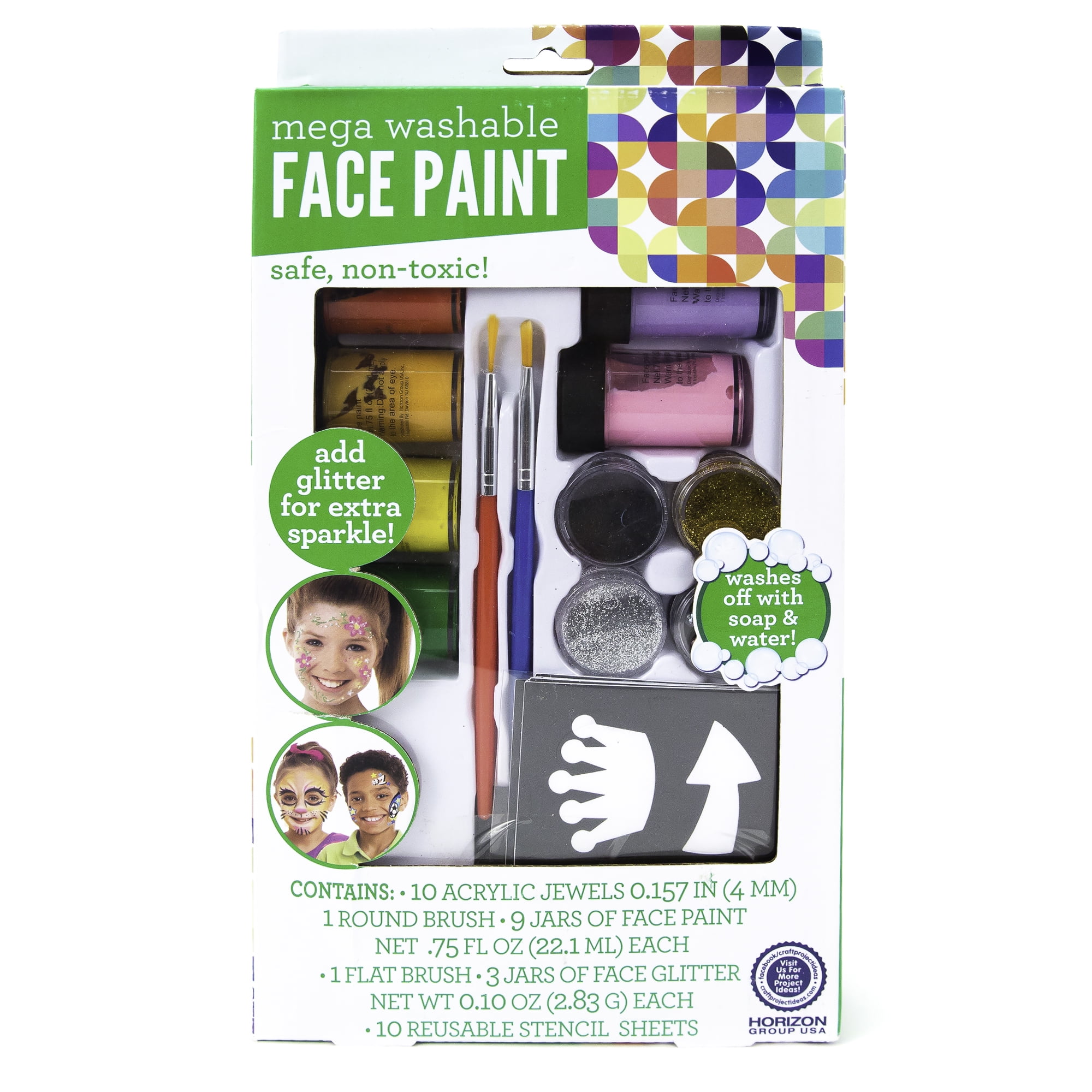 Kids Craft Face Paint Mega Pack, 1 Each