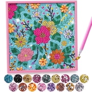 Kids Crafts for 6 7 8 9 10 Year Old Girl Gift Ideas Arts and Crafts for Kids Age 6-8 10-12 Girls Toys Diamond Art Supplies for Kids 9-12 Diamond Painting with Wooden Frame Gifts for Girls Teen Adults