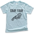 thumbnail image 1 of Kids Cray Cray Shirt, Youth Kids Boy Girl T-Shirt, Crayfish Shirt, Fishing Shirt, Funny Fish Shirt, Light Blue, X-Large, 1 of 4