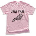 thumbnail image 1 of Kids Cray Cray Shirt, Youth Kids Boy Girl T-Shirt, Crayfish Shirt, Fishing Shirt, Funny Fish Shirt, Light Pink, Large, 1 of 4