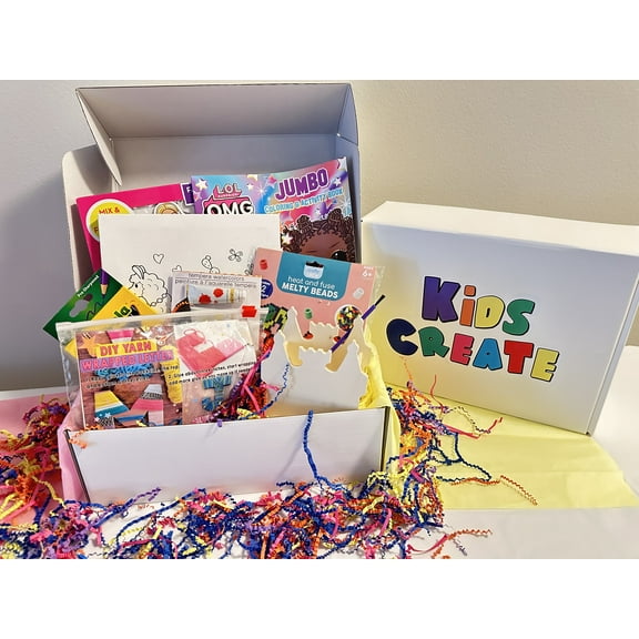 Kids Create Arts Crafts & Toys Activities Box for Kids! Fun surprises that kids from ages 4-12 years can personalize using their creativity & imagination!