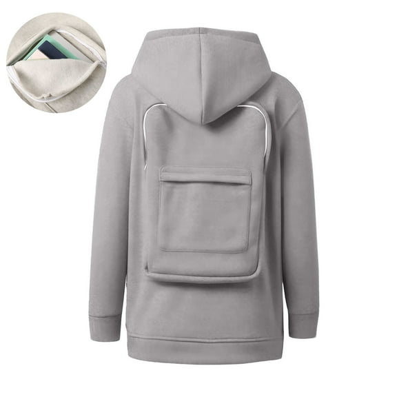 Kids Creative Hoodies Backpack Hoodies Kids Full Zip Hoodies Girls Casual Long Sleeve Hoodies 6-7 Years Boys Clothes for School