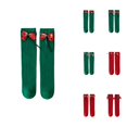 thumbnail image 1 of Kids Crew Socks with Bow Detail, Festive Red Cotton Mid-Calf Ankle Socks for Girls & Boys, Soft Comfortable Holiday Stocking Stuffers Ideal for School, Party, and Winter Season Gift Giving, 1 of 6