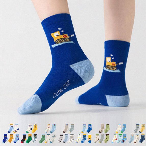 Kids Crew Socks Boys Girls Socks Casual Dress Cotton Socks for Kids Cute Socks 1T 2T 3T 4T 5T 6T 7T 8T 9T 10T 11T 12T 13T Kids,Multipack
