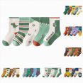 thumbnail image 1 of Kids Crew Socks Boys Girls Socks Casual Dress Cotton Socks for Kids Cute Socks 2T 3T 4T 5T 6T 7T 8T 9T 10T 11T 12T Kids,Multipack, 1 of 4