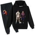 thumbnail image 1 of Kids' Cristiano Ronaldo 2-piece: pullover hoodie and jogger pants, loose fit, daily wear., 1 of 3