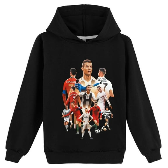 Kids Cristiano Ronaldo Children's Pullover, Long Sleeve Hoodie, Casual Clothes