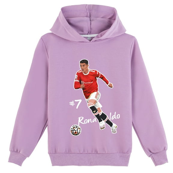 Kids Cristiano Ronaldo Comfy Pullover Hoodies for Boys Girls Spring Autumn Fashion Sweatshirts with a Hooded Tops