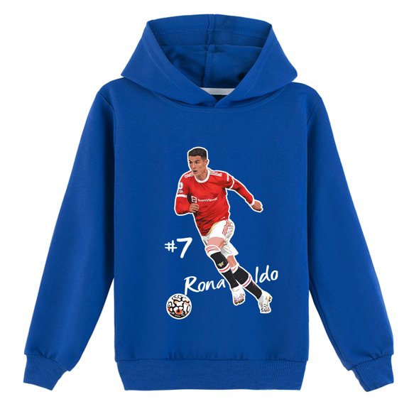 Kids Cristiano Ronaldo Comfy Pullover Hoodies for Boys Girls Spring Autumn Fashion Sweatshirts with a Hooded Tops