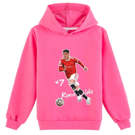 Kids Cristiano Ronaldo Comfy Pullover Hoodies for Boys Girls Spring Autumn Fashion Sweatshirts with a Hooded Tops