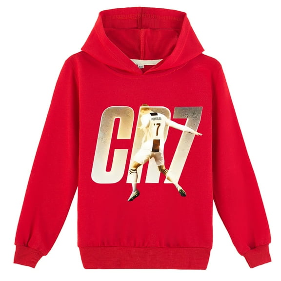Kids Cristiano Ronaldo Hoodie, Long Sleeve Pullover, Boys Girls, Autumn Wear