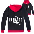 thumbnail image 1 of Kids Cristiano Ronaldo Zipper Outerwear Jacket Hooded Fashion Jacket Sweatshirt Boys Girls Hoodies Clothings, 1 of 6