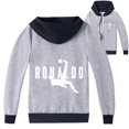 thumbnail image 1 of Kids Cristiano Ronaldo Zipper Outerwear Jacket Hooded Fashion Jacket Sweatshirt Boys Girls Hoodies Clothings, 1 of 6