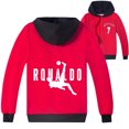 thumbnail image 1 of Kids Cristiano Ronaldo Zipper Outerwear Jacket Hooded Fashion Jacket Sweatshirt Boys Girls Hoodies Clothings, 1 of 6