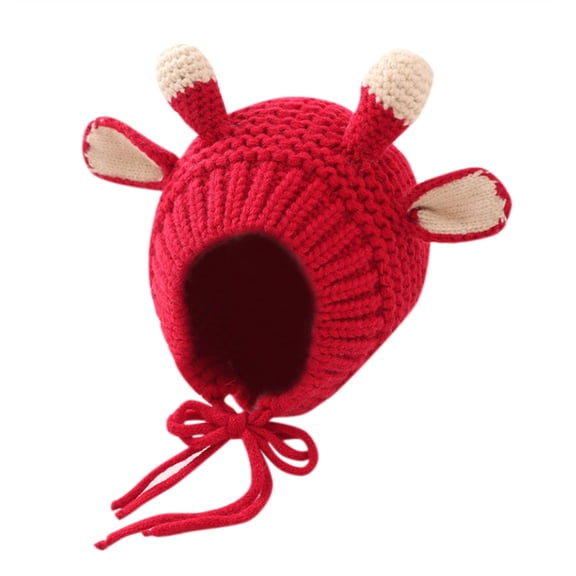 Kids Crochet Knitted Beanie Baby Hat Cute Frog Cartoon Winter Warmer Cap with Big Eyes for Baby Toddler Boys Girls