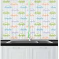 thumbnail image 1 of Kids Curtains 2 Panels Set, Cute Cars Pastel Colored Automobiles Boys City Joyful Game Toys Childhood Inspired, Window Drapes for Living Room Bedroom, 55W X 39L Inches, Multicolor, by Ambesonne, 1 of 2