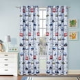thumbnail image 1 of Kids Curtains Cartoon Car and Bus Room Darkening Curtain Grommet Top,52x84in,one pair, 1 of 4