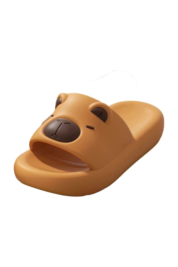 Kids' Cute 3D Bear Cloud Slides Non-Slip Soft Sole EVA Slippers Breathable Bathroom Beach Sandals For Boys Girls Big Kids Spring Summer