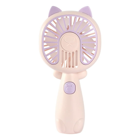 Kids Cute Bear Mini Handheld Fan - USB Rechargeable, 3 Speeds, Portable for Travel, Camping, & More - Perfect Summer Gift