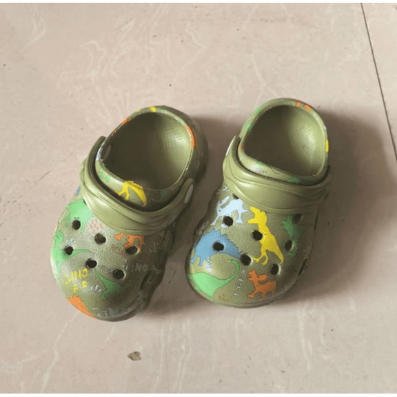 Kids Cute Clogs Cartoon Garden Shoes Boys Girls Slides Slippers Indoor Outdoor Children Water Shower Beach Pool Sandals