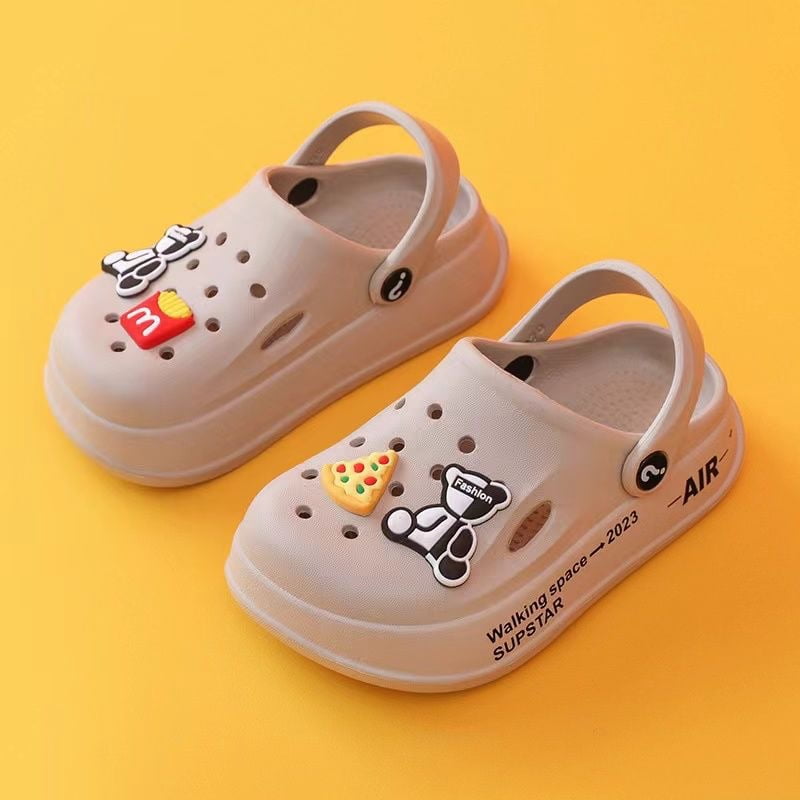 Kids Cute Clogs Cartoon Garden Shoes Boys Girls Slides Slippers Indoor ...