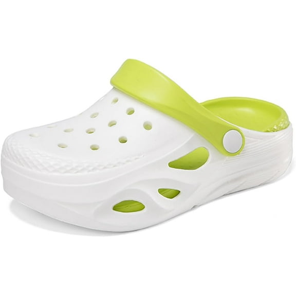 Kids Cute Clogs Cartoon Garden Shoes Boys Girls Slides Slippers Slip On Water Shower Beach Pool Sandals