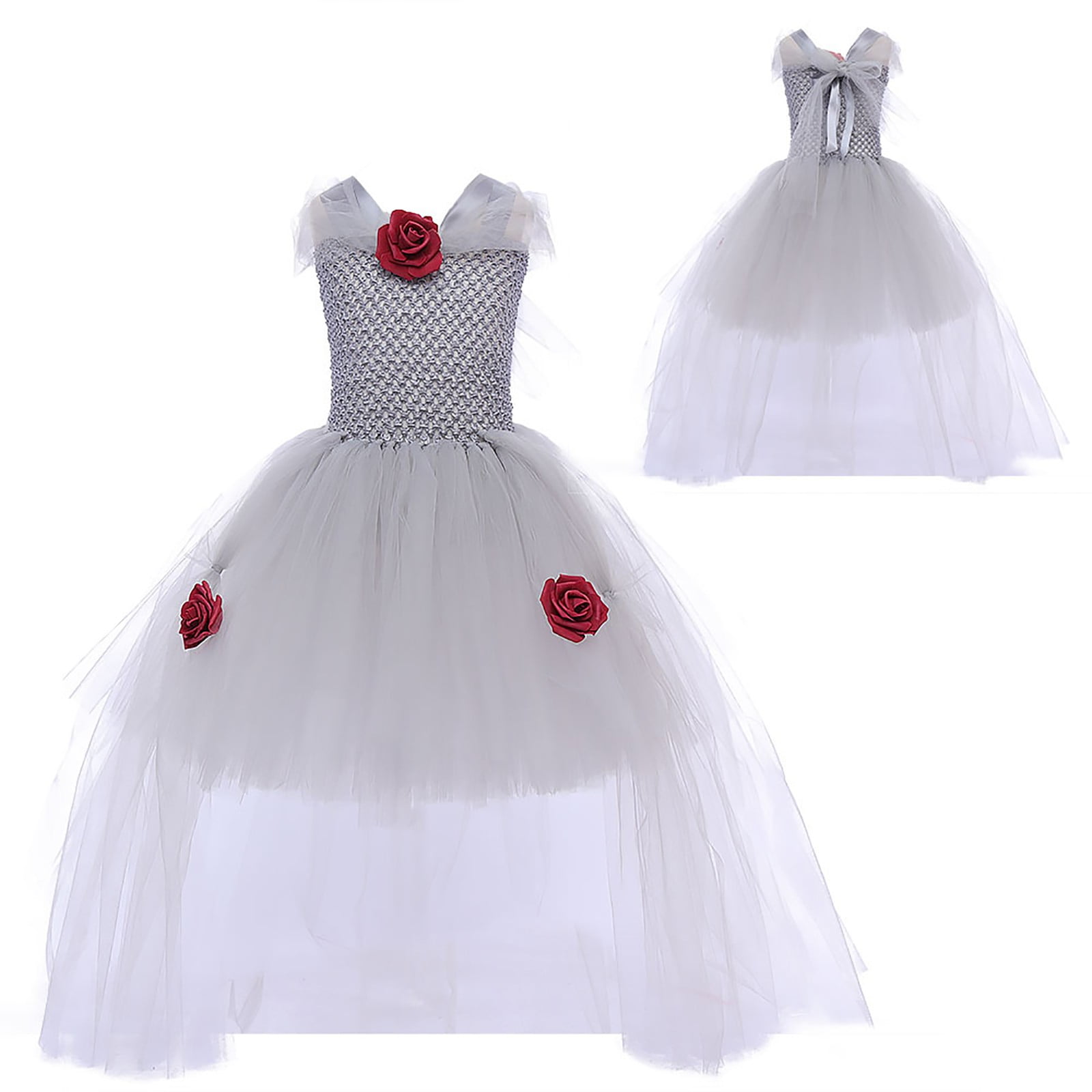 Kids Cute Dress Costume Tutu Halloween Clown Cosplay For Girls 2024