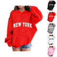 thumbnail image 1 of Kids Cute Graphic Hoodie Sweatshirt Long Sleeve Pullover Soft Crewneck Top for Girls Boys Everyday Wear, 1 of 4