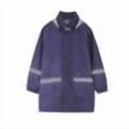 thumbnail image 1 of Kids Cute Hooded Mid-Length Raincoat Jacket, Waterproof Light Outerwear With Side Pockets for Rainy Season Unisex Boys Girls Daily Wear Navy 3-4 Years, 1 of 1