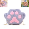 thumbnail image 1 of Kids Cute Plush Paw Crossbody Bag, Fashion Chain Shoulder Bag, Small Casual Carry Pouch for Daily Leisure and Short鈥慣rip Use, 1 of 3