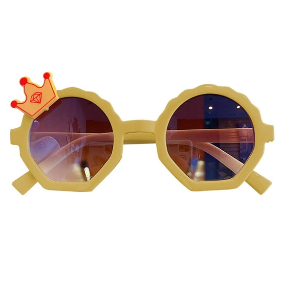 Kids Cute Round Polarized Sunglasses Retro Circle Glasses for Toddler Girls Boys Beach Sports, Age 3-10
