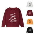 thumbnail image 1 of Kids Cute Smart And A Bit Dramatic Sweatshirts Crewneck Long Sleeve Funny Sweatshirt for Boys Girls Pullover Tops, 1 of 1