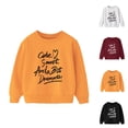 thumbnail image 1 of Kids Cute Smart And A Bit Dramatic Sweatshirts Crewneck Long Sleeve Funny Sweatshirt for Boys Girls Pullover Tops, 1 of 1