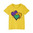 thumbnail image 1 of Kids Cute Summer Graphic Tees Girls Loose Casual Cotton Going Out Tshirts Tops Kids Novelty Clothes Lounge Wear Yellow， 3 Years, 1 of 6